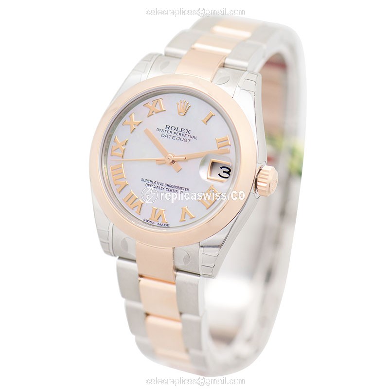 Rolex 178241WTNR_O LADY DATEJUST Automatic 18kt Rose Gold & Steel