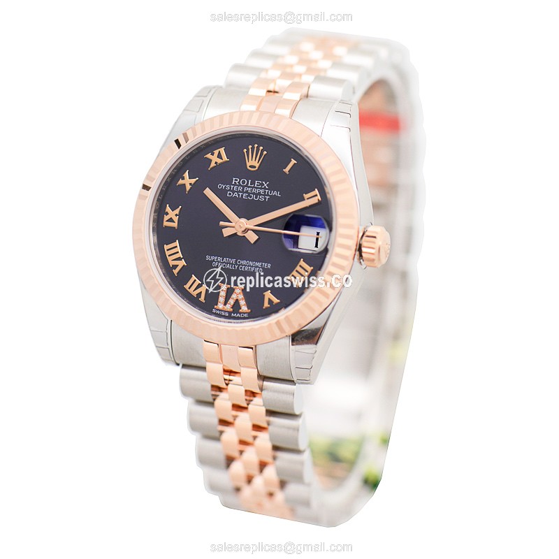 Rolex 178271PURRNVIDIA_J LADY DATEJUST Automatic 18kt Rose Gold & Steel