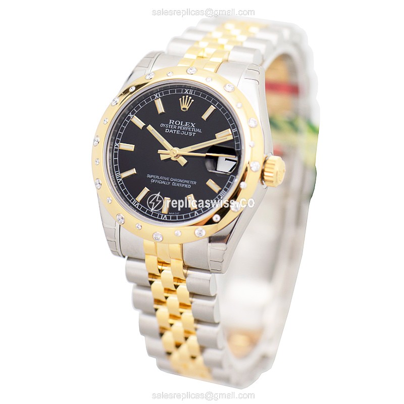 Rolex 178343BK_J LADY DATEJUST Automatic 18kt Gold & Diamond & Steel
