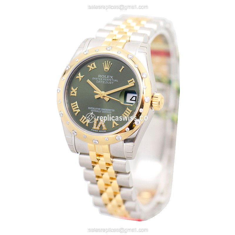 Rolex 178343GREENVIDIA_J LADY DATEJUST Automatic 18kt Gold & Steel