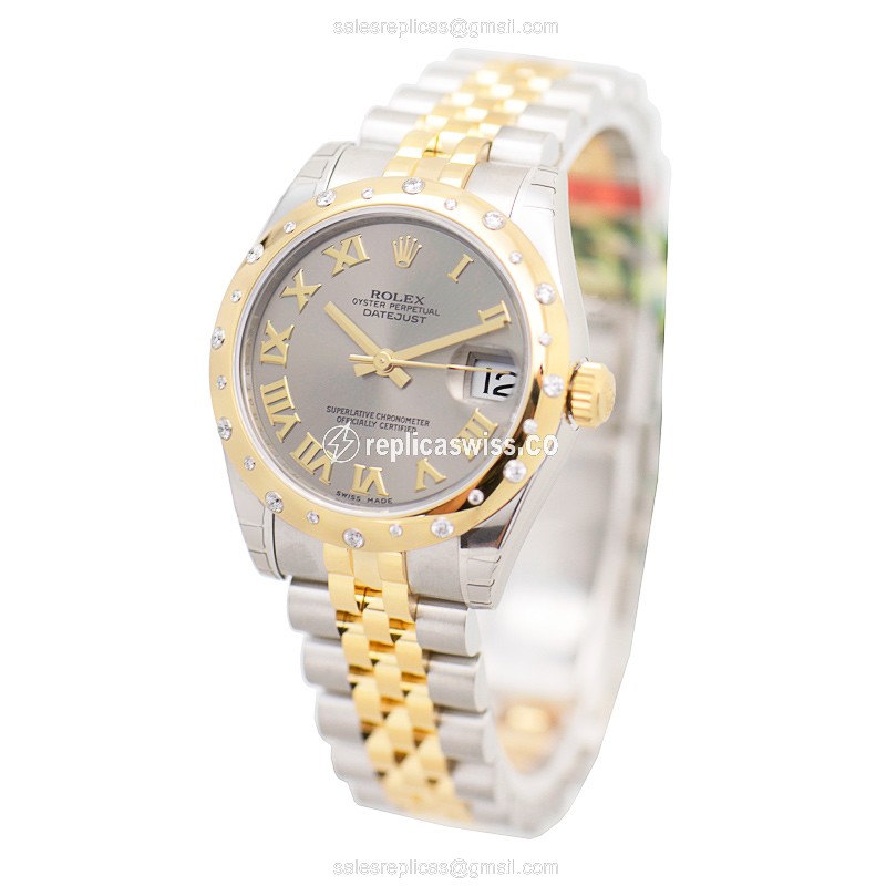 Rolex 178343GYRN_J LADY DATEJUST Automatic 18kt Gold & Diamond & Steel