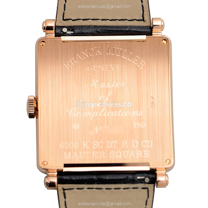 Franck Muller 6000 K SC DT R D CD (5N) MASTER SQUARE Automatic 18kt Rose Gold & Diamonds
