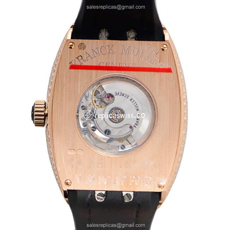 Franck Muller V 32 SC AT FO D (5N.NR) VANGUARD Automatic 18kt Rose Gold & Diamonds