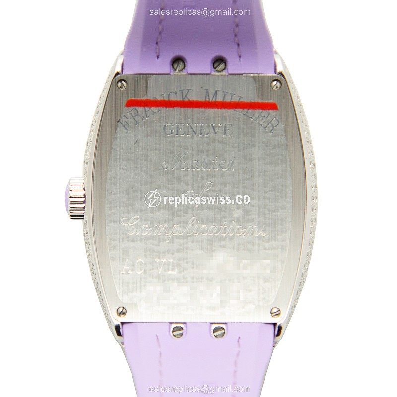 Franck Muller V 35 QZ D (AC.VL) VANGUARD Quartz Stainless Steel & Diamonds