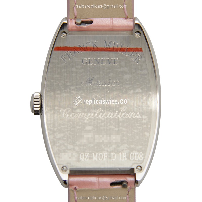 Franck Muller 2852 QZ MOP D 1R CD8 (AC) CINTREE CURVEX Quartz Stainless Steel & Diamonds