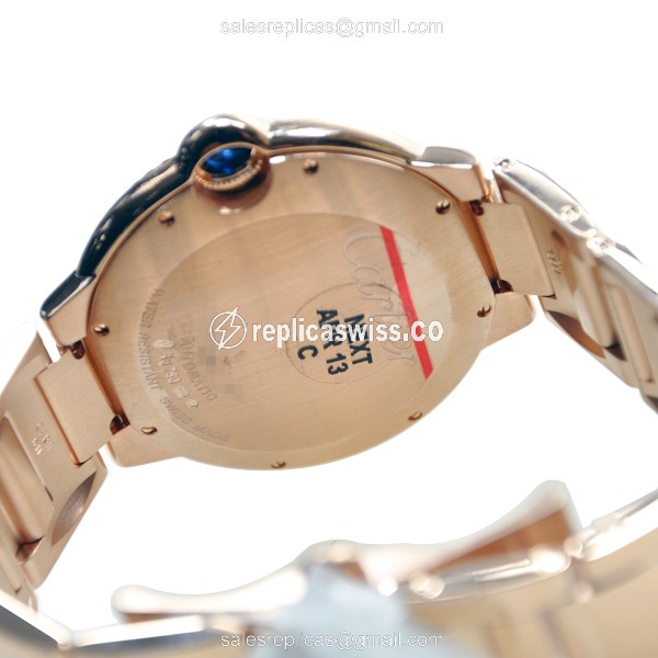 Cartier WE9008Z3 BALLON BLEU Automatic 18kt Rose Gold & Diamonds