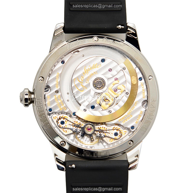 Glashutte 1-90-12-02-12-02 PANO Automatic Stainless Steel & Diamonds