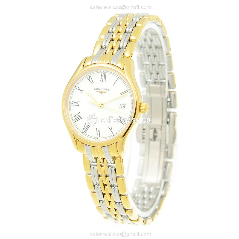 Longines L4.259.2.11.7 LONGINES LYRE Quartz Gold-Plated & Stainless Steel