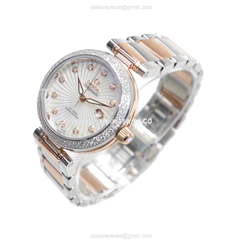 Omega 425.25.34.20.55.001 DE VILLE Automatic 18kt Rose Magic & Diamond
