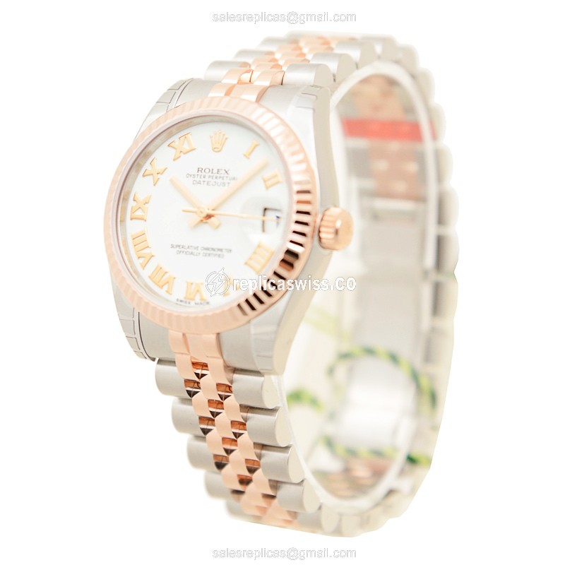 Rolex 178271WTRN LADY DATEJUST Automatic 18kt Rose Gold & Steel