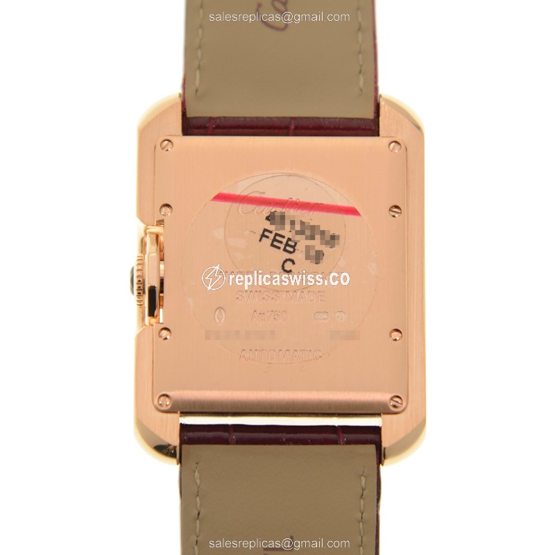 Cartier WJTA0006 TANK Automatic 18kt Rose Gold