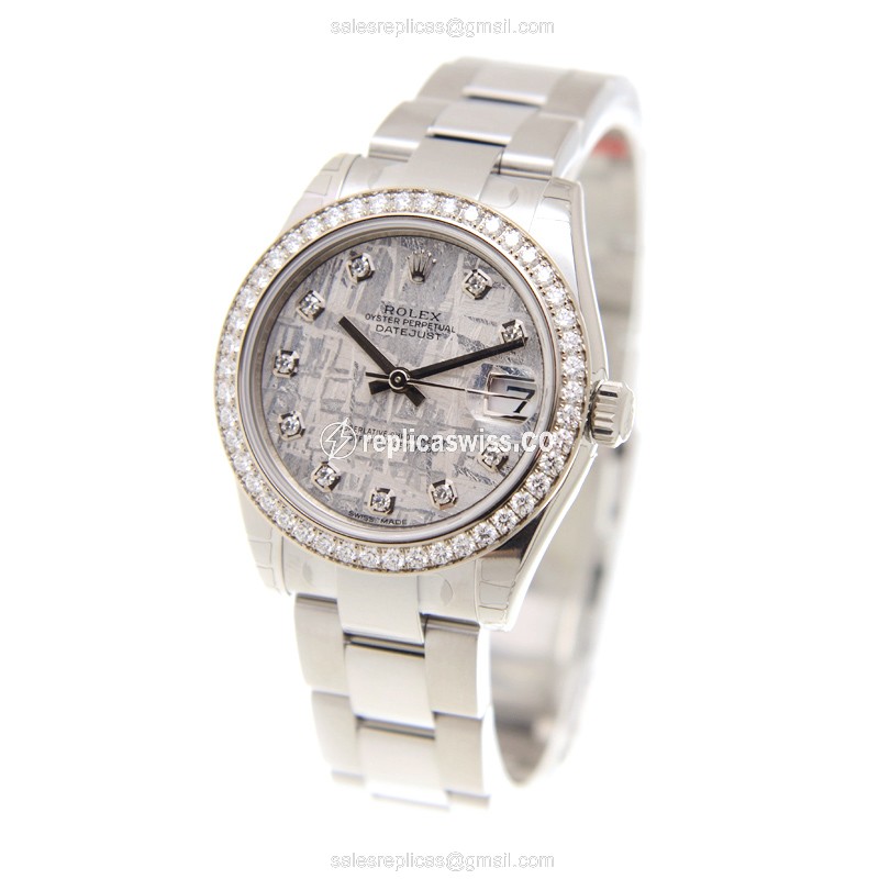Rolex 178384GMETE LADY DATEJUST Automatic 18kt White Gold & Diamond & Steel