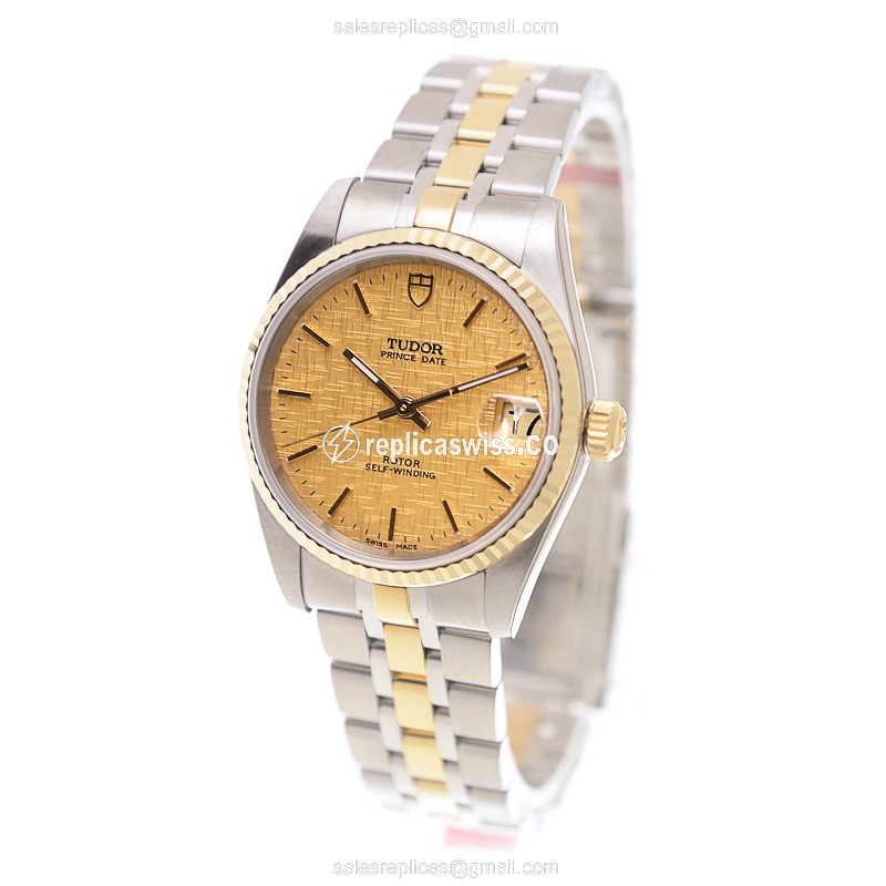 Tudor 72033-62453A-CHCL GLAMOUR DATE Automatic Gold & Steel