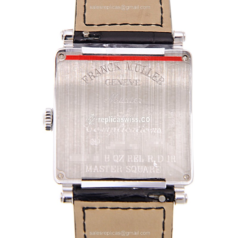 Franck Muller 6002 M B QZ REL R D 1R (OG) MASTER SQUARE Automatic 18kt White Gold & Diamond
