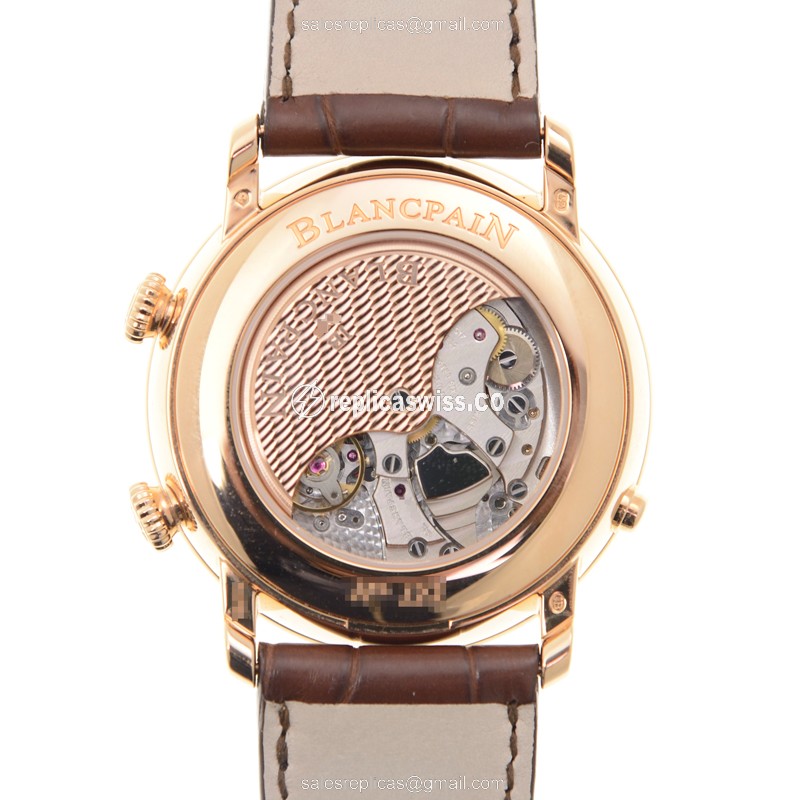 Blancpain 6640-3642-55B VILLERET Automatic 18kt Rose Gold
