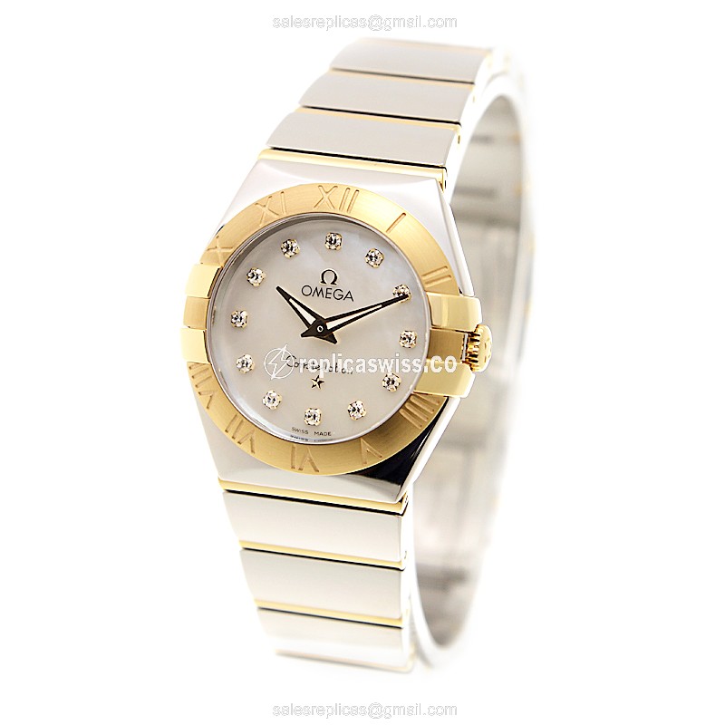 Omega 123.20.27.60.55.004 CONSTELLATION Quartz 18kt Gold & Steel