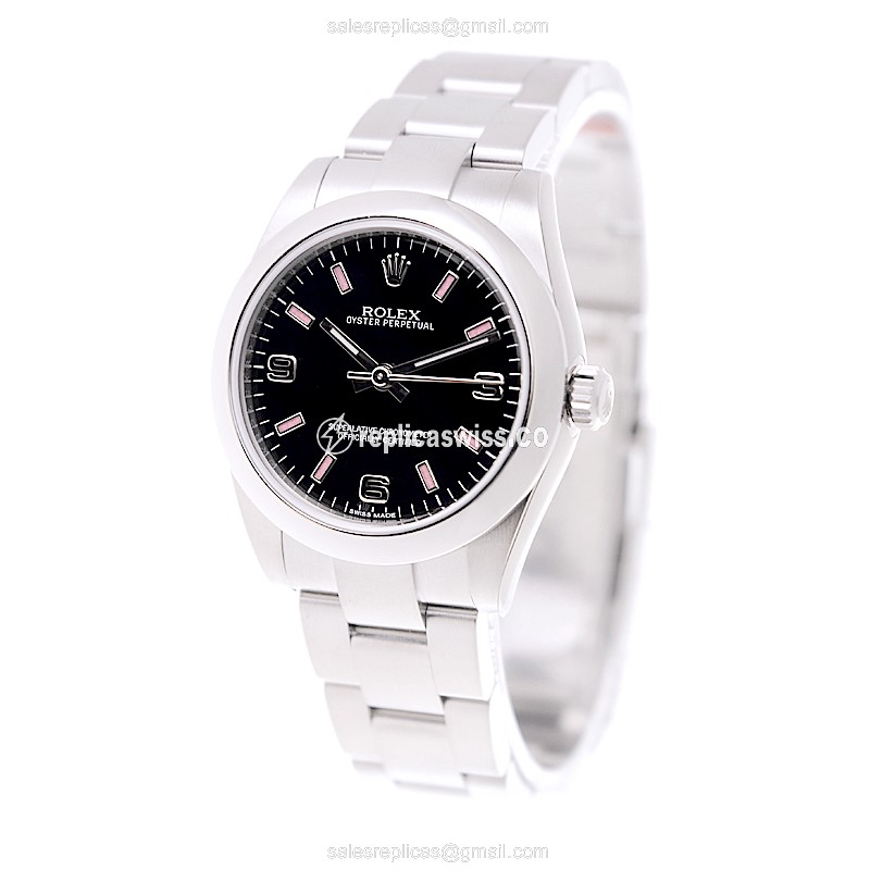 Rolex 177200BK369PK OYSTER PERPETUAL Automatic Stainless Steel