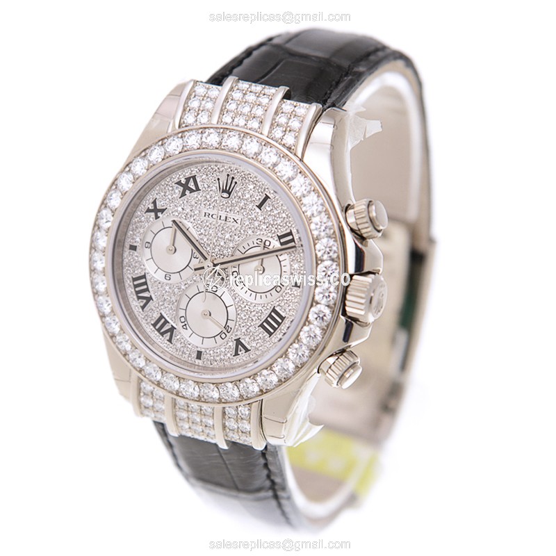 Rolex 116599RBRZER DAYTONA Automatic 18kt White Gold & Diamond