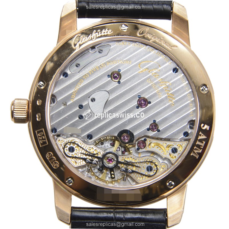 Glashutte 1-65-01-25-15-04 PANO Manual Wind 18kt Rose Gold