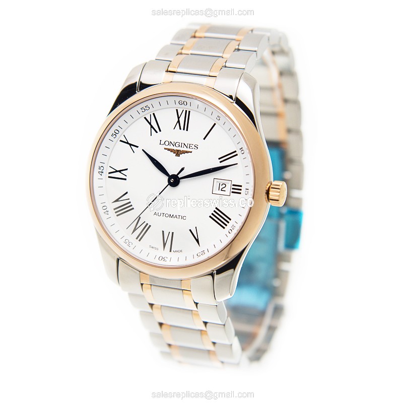 Longines L2.793.5.11.7 MASTER Automatic 18kt Rose Gold & Steel