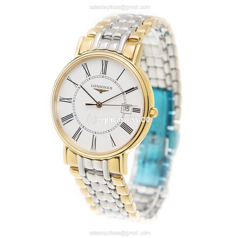 Longines L4.790.2.11.7 PRESENCE Quartz Gold & Steel