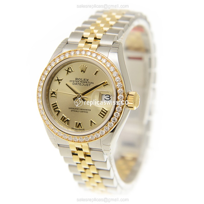 Rolex 279383RBR-CHRN_J LADY DATEJUST Automatic 18kt Gold & Diamond & Steel
