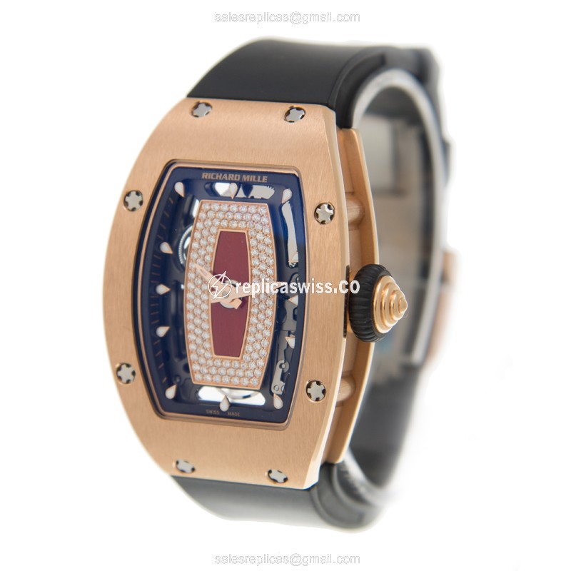 Richard Mille RM07-RG-DIA-RED Automatic 18kt Rose Gold