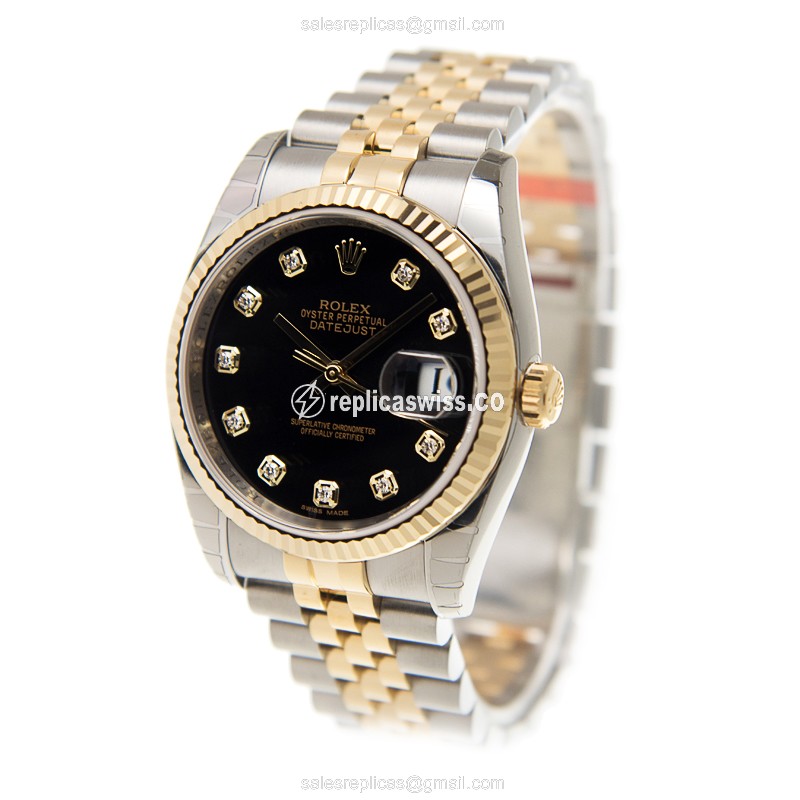 Rolex 116233G DATEJUST Automatic 18kt Gold & Diamond & Steel