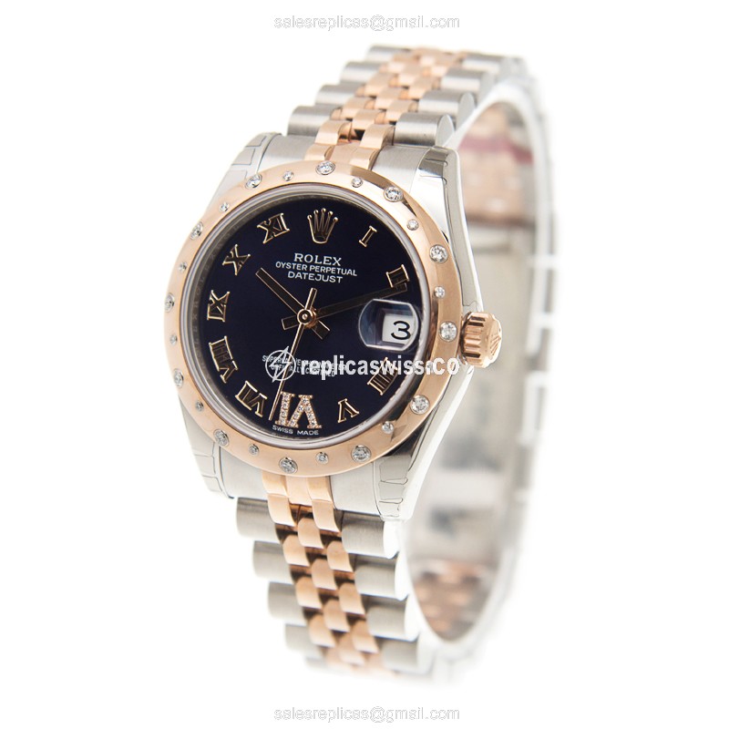 Rolex 178341PURVIDIA_J LADY DATEJUST Automatic 18kt Rose Magic & Diamond
