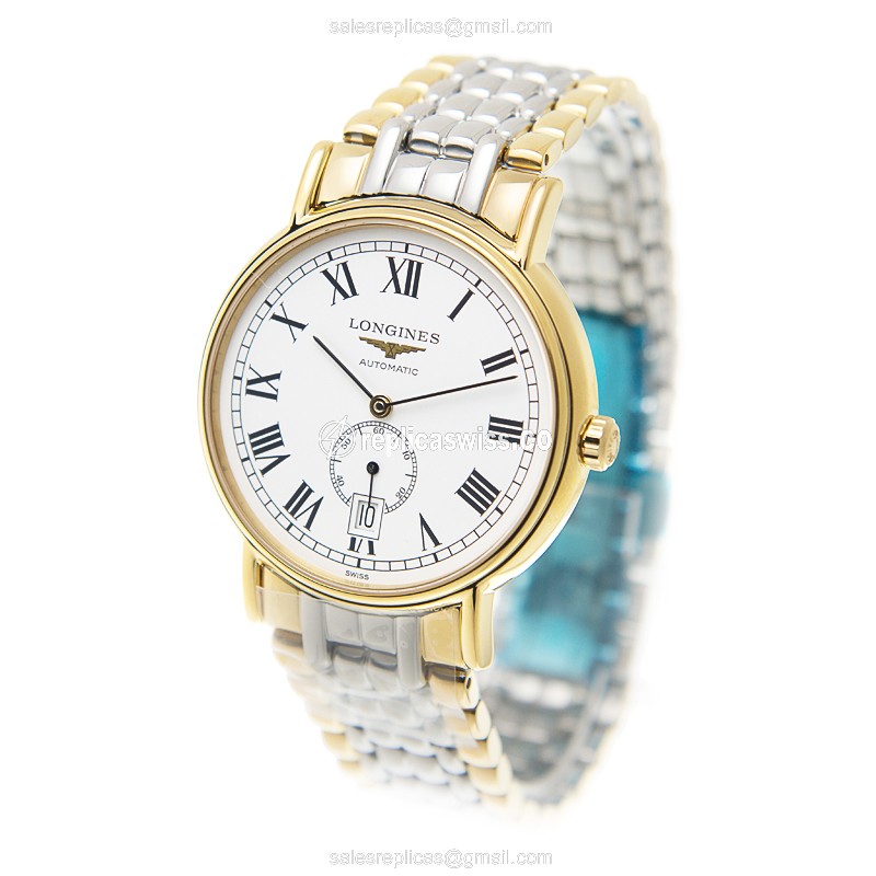 Longines L4.805.2.11.7 PRESENCE Automatic Gold-Plated & Stainless Steel