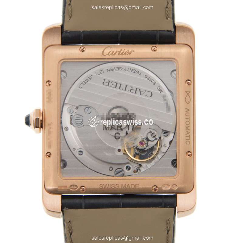 Cartier WGTA0014 TANK Automatic 18kt Rose Gold