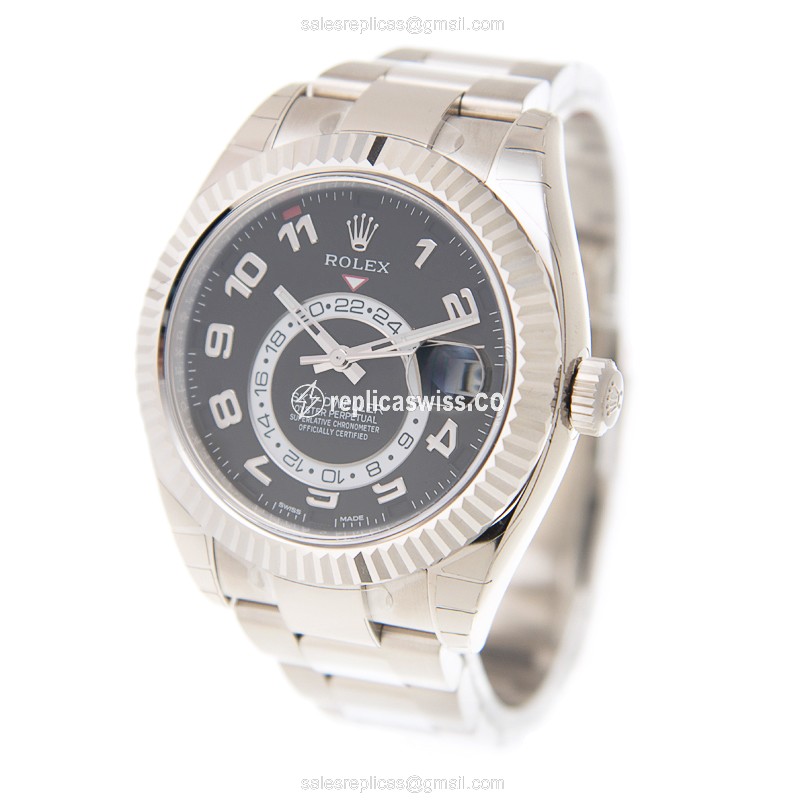 Rolex 326939BKAR_O SKY-DWELLER Automatic 18kt White Gold