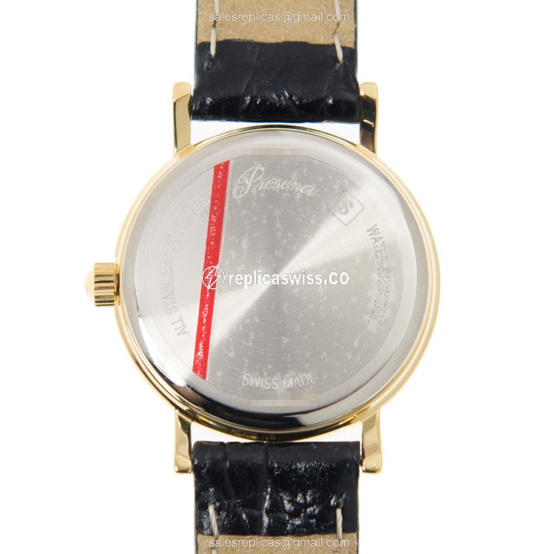Longines L4.319.2.12.2 PRESENCE Quartz Gold-Plated & Stainless Steel