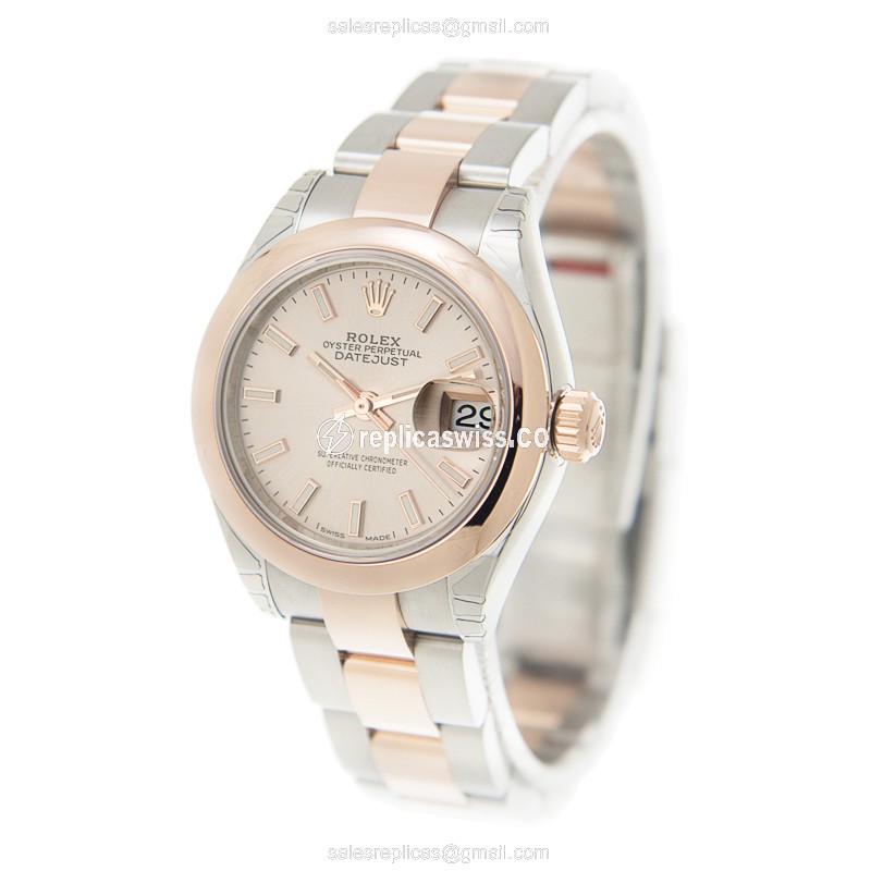 Rolex 279161-0024 LADY DATEJUST Automatic 18kt Rose Gold & Steel