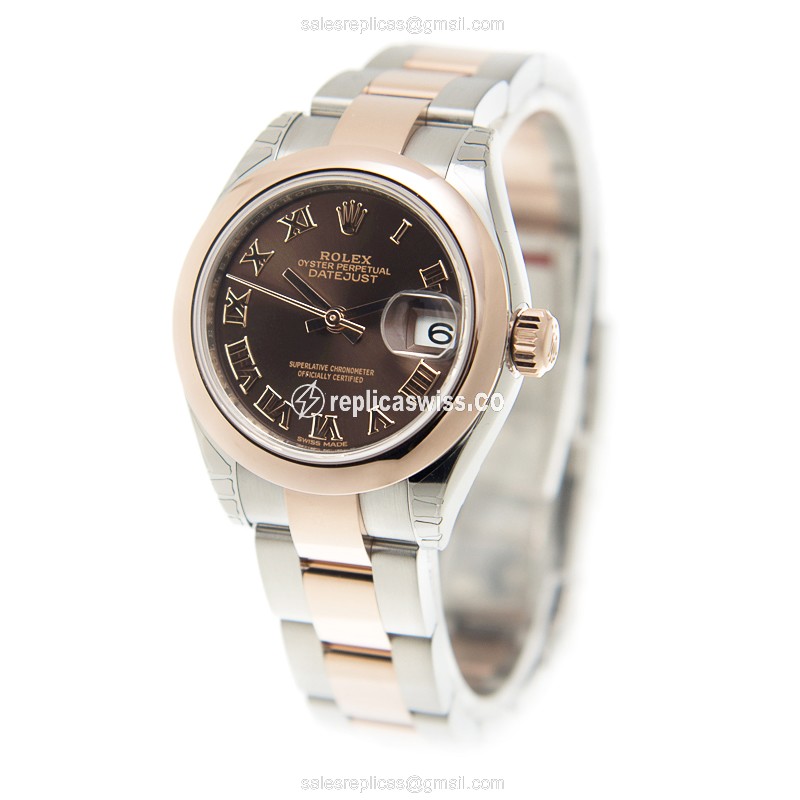 Rolex 279161-0010 LADY DATEJUST Automatic 18kt Rose Gold & Steel