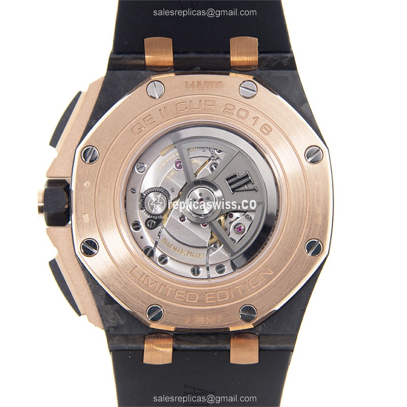Audemars Piguet 26406FR.OO.A002CA.01 ROYAL OAK OFFSHORE Automatic Forged Carbon & Pink Gold