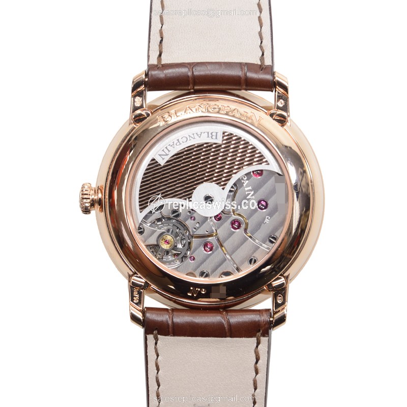 Blancpain 6639-3642-55B VILLERET Automatic 18kt Rose Gold
