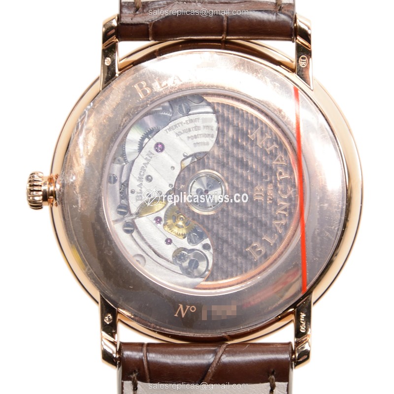 Blancpain 6651-3642-55B VILLERET Automatic 18kt Rose Gold