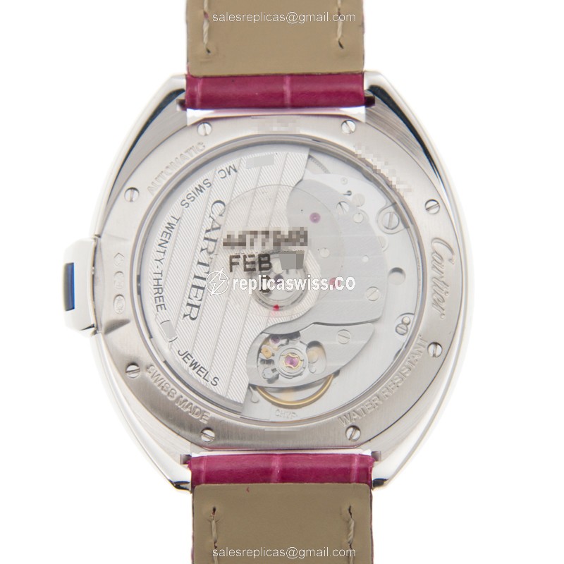 Cartier WJCL0014 CLe DE CARTIER Automatic 18kt White Gold & Diamond