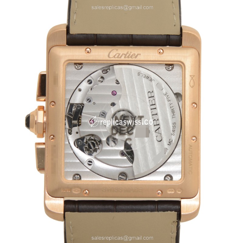 Cartier W5330005 TANK Automatic 18kt Rose Gold
