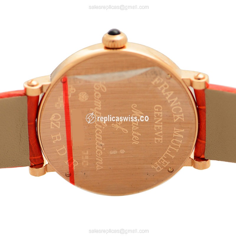 Franck Muller 8035 QZ R D 1R (5N) COLOR DREAMS Quartz 18kt Rose Gold & Diamonds