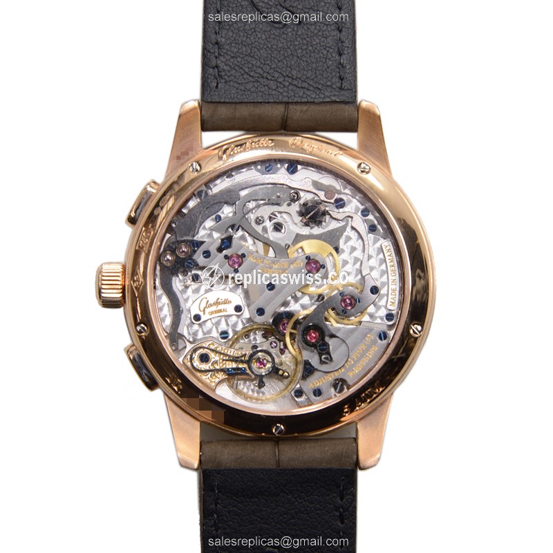 Glashutte 1-61-03-25-15-05 PANO Manual Wind 18kt Rose Gold