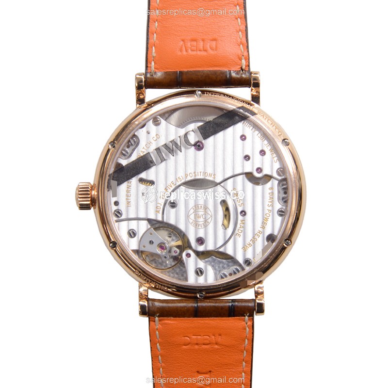 IWC IW510107 PORTOFINO Manual Wind 18kt Rose Gold