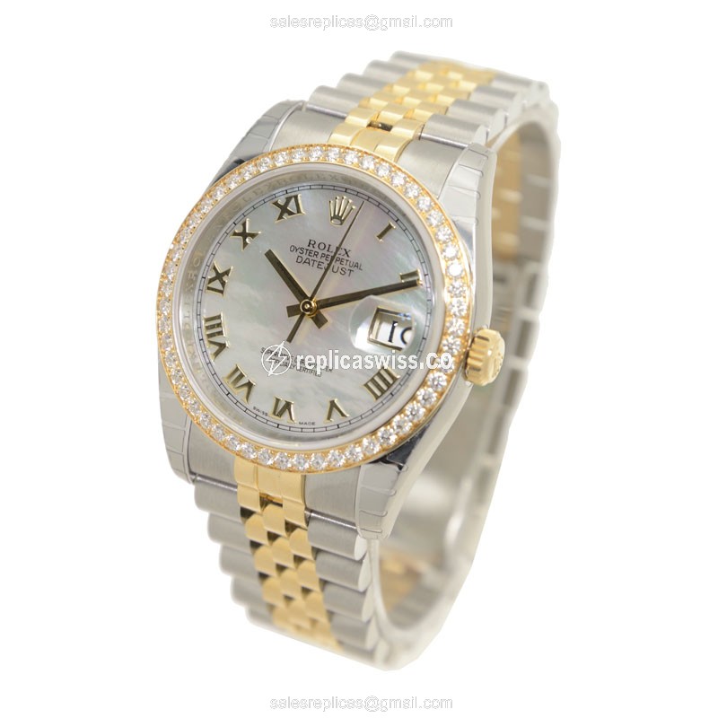 Rolex 116243NR DATEJUST Automatic 18kt Gold & Diamond & Steel