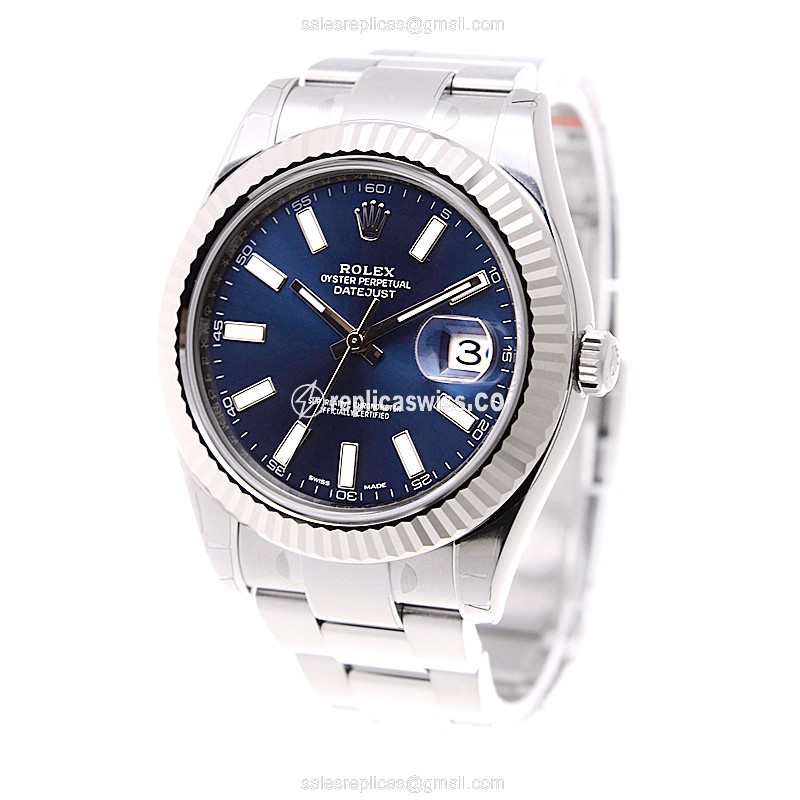 Rolex 116334 DATEJUST Automatic 18kt White Gold & Steel