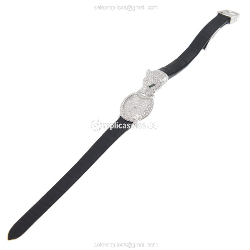 Cartier HPI00767 BESTIAIRE Quartz 18kt White Gold & Diamond