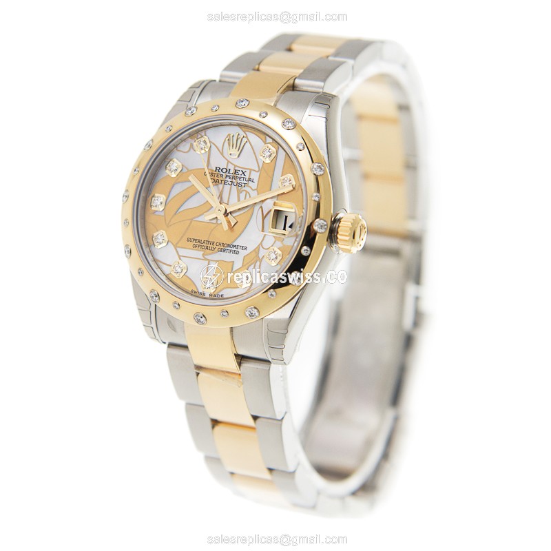 Rolex 178343GMOPFLO_O DATEJUST Automatic 18kt Gold & Diamond & Steel