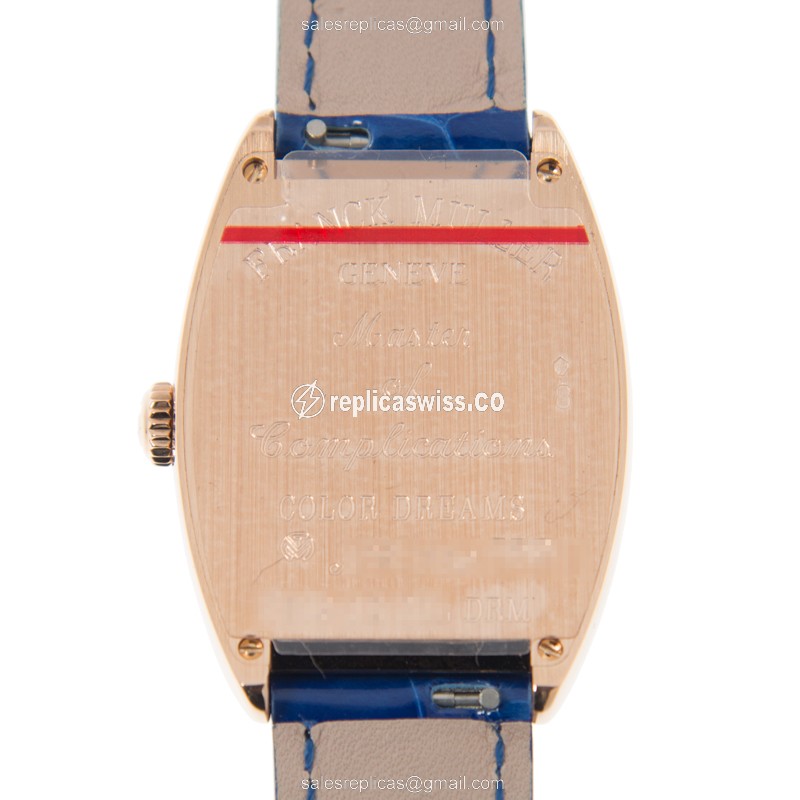 Franck Muller 7502 QZ COL DRM (5N) CINTREE CURVEX Quartz 18kt Rose Gold