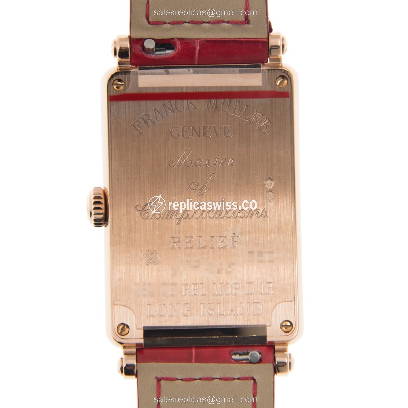 Franck Muller 952 QZ REL MOP D 1R (5N) LONG ISLAND Quartz 18kt Rose Gold & Diamonds