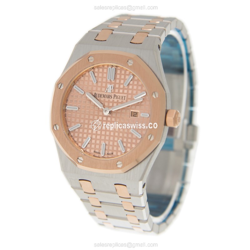 Audemars Piguet 67650SR.OO.1261SR.01 ROYAL OAK Quartz 18kt Rose Gold & Steel